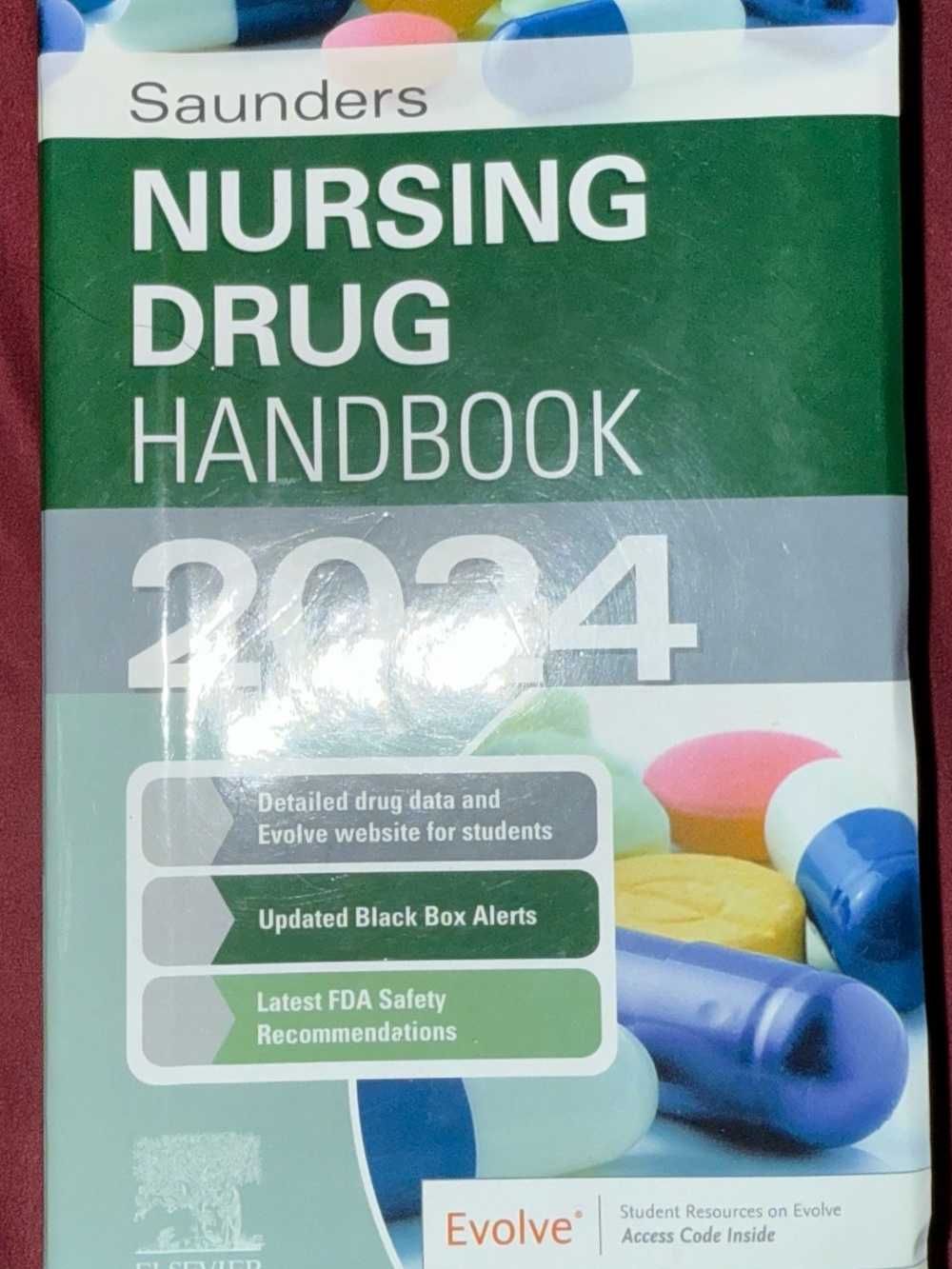 Nursing Drug Handbook 2024 - Green/Multicolor Cover